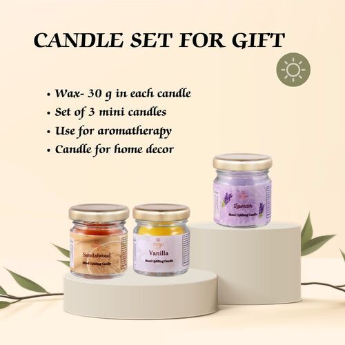 Gifting Scented Candles Set of 3 Mini Candles