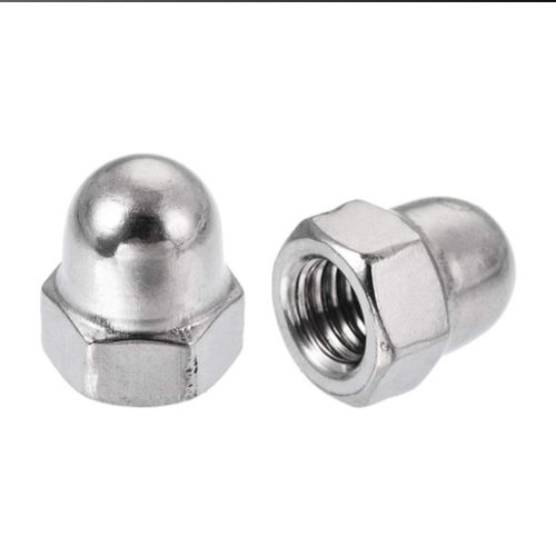 Polished Steel Dome Nuts for Electrical Fittings