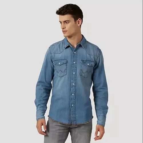 Anti Wrinkle And Breathable Casual Wear Denim Shirt