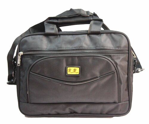 Easy to Carry Zipper Closure Light Weighted Multi Compartment Plain Leather Laptop Bags