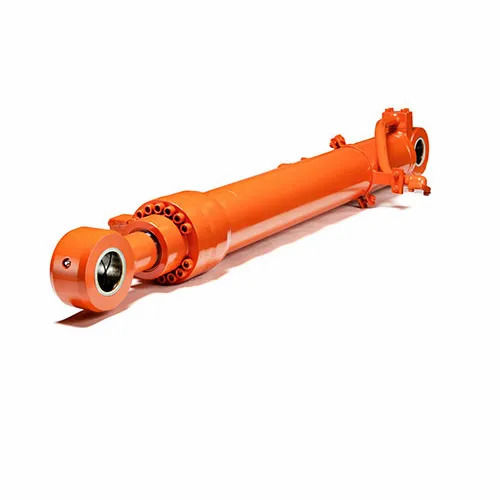 Orange Industrial Hydraulic Cylinder 
