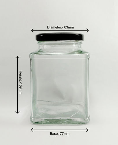 400 Ml Square Itc Glass Jar