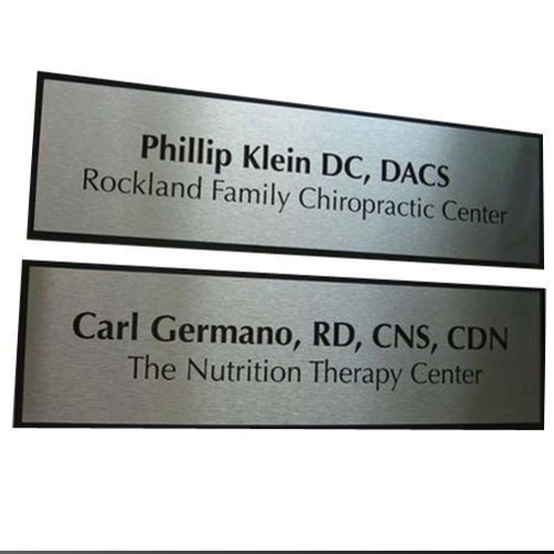 Aluminum name plate