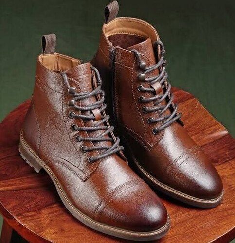 Leather Shoes Boots For Men 