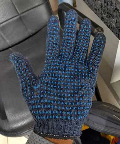 Cotton dotted hand gloves