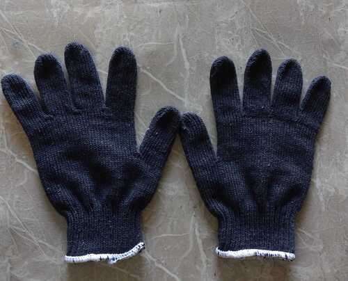 Cotton knitted hand gloves