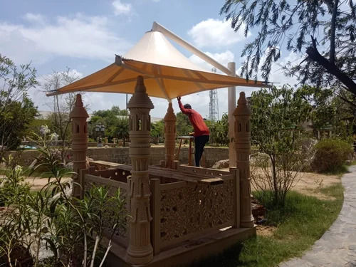 Ruggedly Constructed Gazebo Tensile Structure