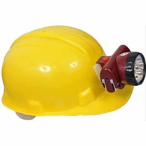 High Strength Durable Yellow Safety Torch Helmet