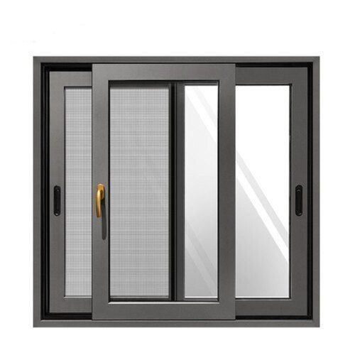 Black Color Aluminum Sliding Window For Home And Office