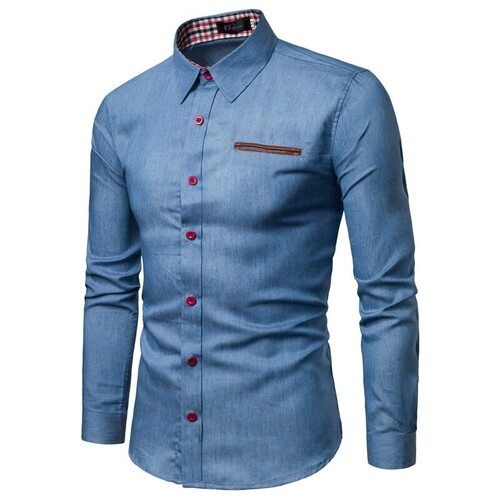 Mens Formal Shirts - Chest Size: Allsize