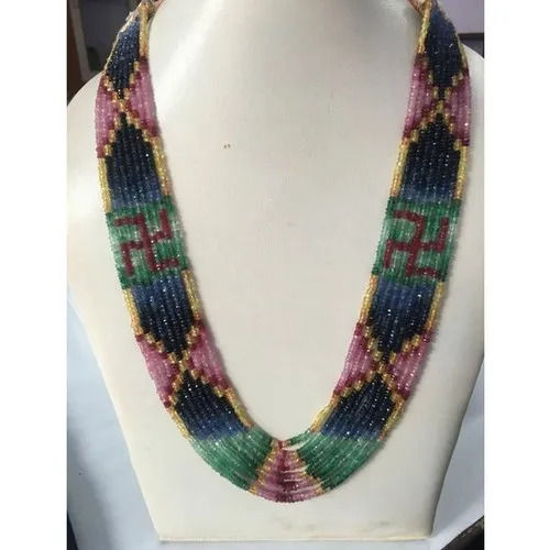 Multicolor Natural Gemstones Necklace