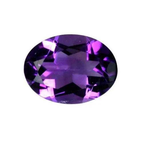 Oval Cut Natural Purple Amethyst Gemstone