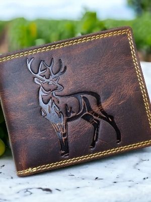 Mens Brown Genuine Leather Wallets