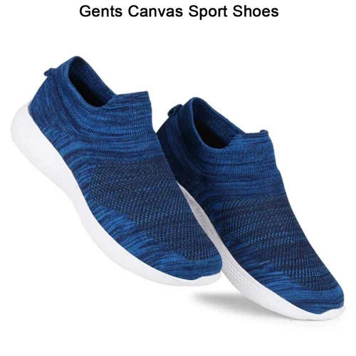 Blue Fancy Gents Canvas Sport Shoes