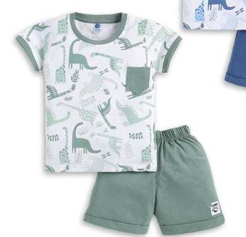 Multi Color Printed Pattern Boys T shirt And Shorts Set