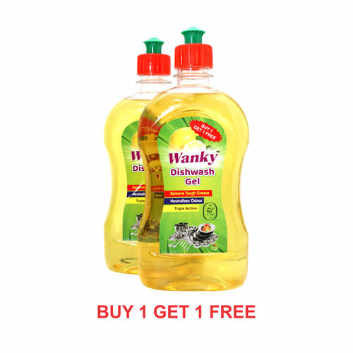 Wanky Dish wash gel 500 ml + 500 ml Combo pack