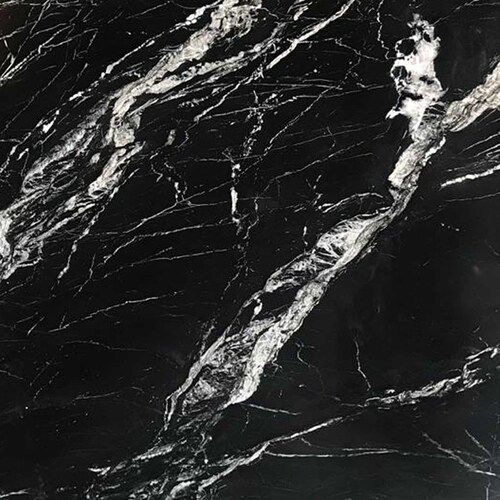 Solid Surface Rectangular Waterproof Crack Resistant Black Onyx Marble Slab For Flooring