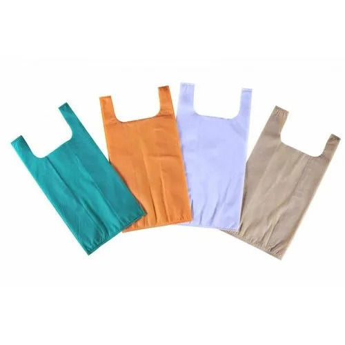 Recyclable And Eco Friendly Plain U Cut Non Woven Bag