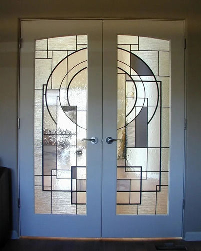 Stylish And Designer Stained Glass Door For Home