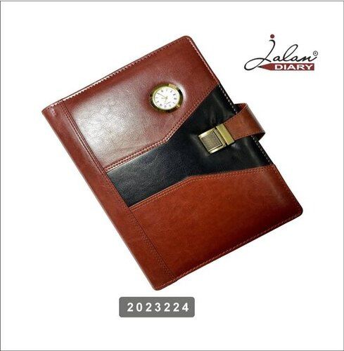 Durable Business Leather Diary For Smooth Writing