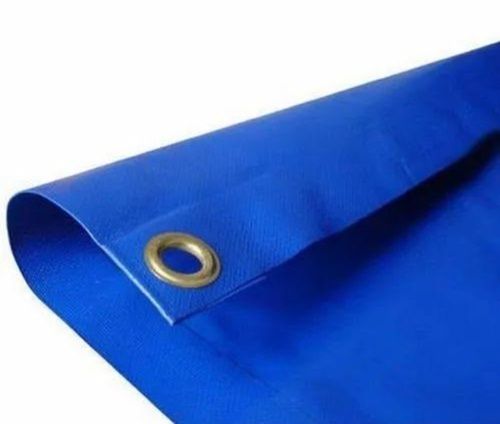 Blue Color Plain Pattern Waterproofing Pvc Coated Tarpaulin