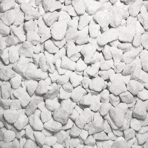 White Polished Solid Granules Marble Chips