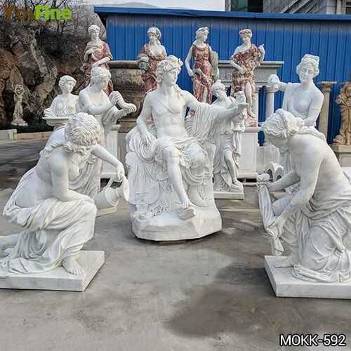 White Marble Apollo Bath Statue For Outdoor