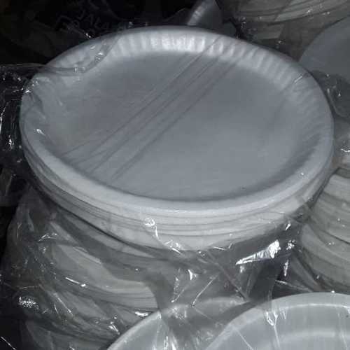 6 Inch White Round Disposable Plate Pack of 50 Pieces