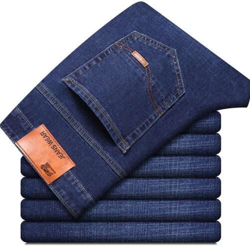 Denim Mens Fancy Jeans Feature Anti-Wrinkle Skin Friendly