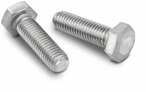 Hex Head Bolts - Galvanized High-Strength Steel, Silver Finish | Fully Threaded Design for Secure Fastening, Ideal for Outdoor and Industrial Use