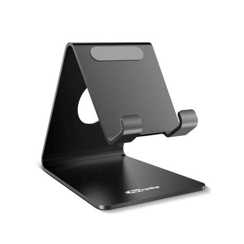 Black Color Plain Pattern Desktop Cell Phone Holder