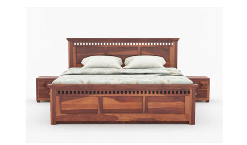 Solid Sheesham Wooden King Size Bed