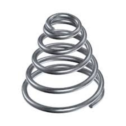 Silver Color Stainless Steel Material Conical Spring For Industrial