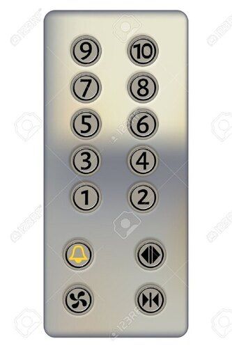 Gray Push Button Elevator Switch Panel For Industrial