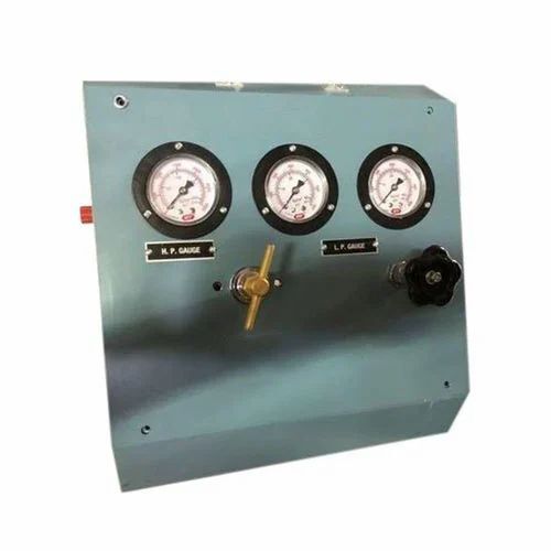 Fire Extinguisher Refilling Machine - Electric, Analog Display | Automatic Operation for Industrial Use, Silver Finish