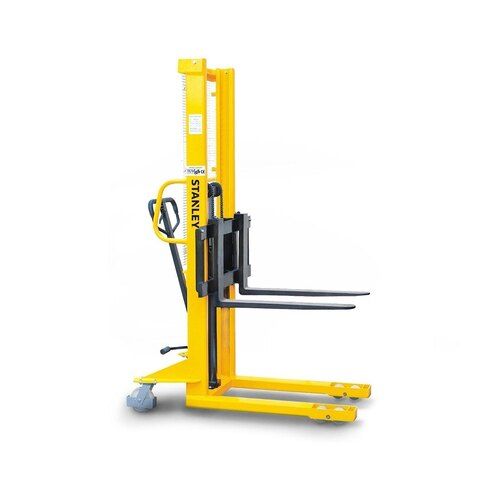 Heavy Duty Electric Pallet Stackers - New, 85-1600mm Height Range | Durable, Hydraulic Power Source, Manual Stacker, Yellow Color