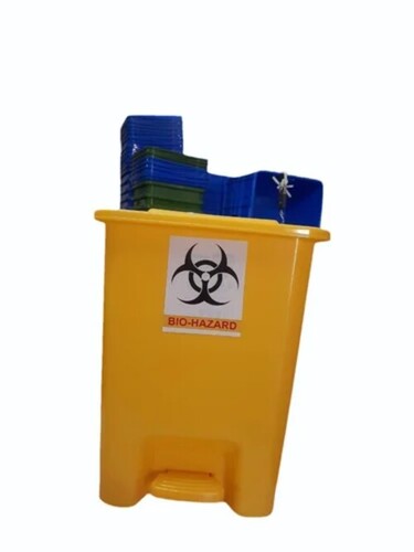 Biohazard Waste Bins - Color: Yellow
