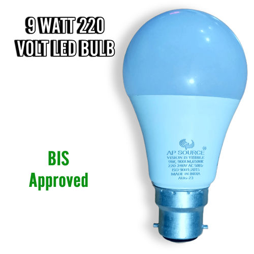 9W 220V Cool White LED Bulb