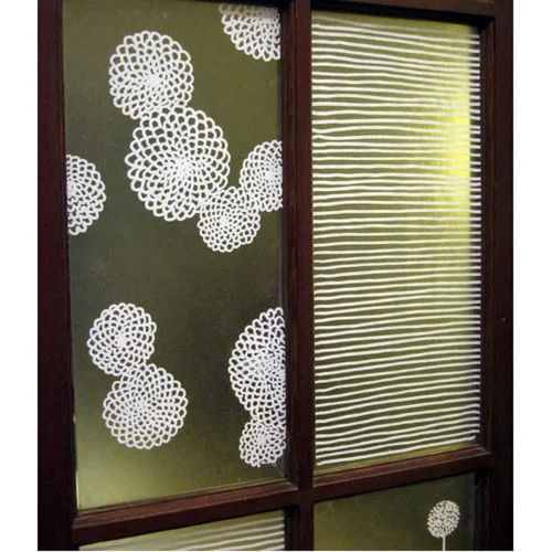 PVC Transparent Glass Film Pattern Plain Printed