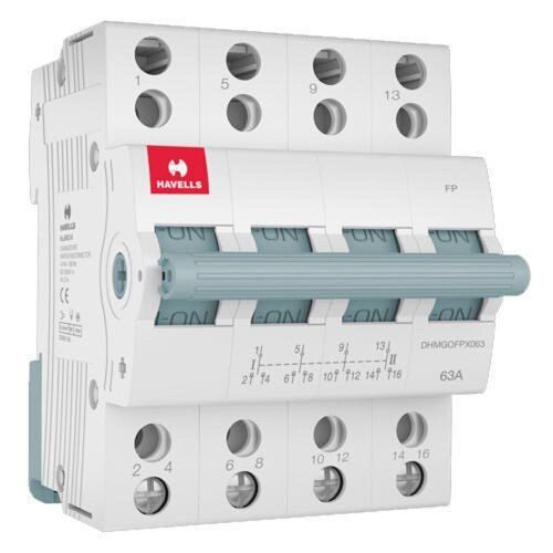 63A Rated Current 32A 4 Pole C Curve MCB