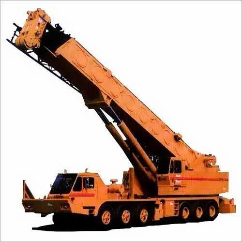 Yellow Color Mild Steel Material Hydraulic Crane For Construction