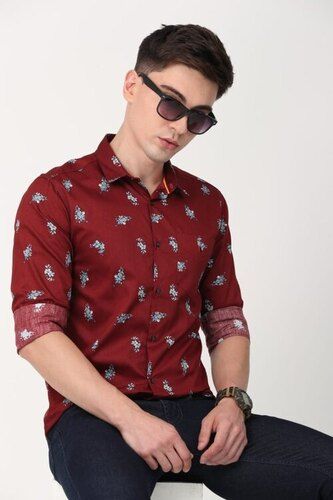 Mens Designer Full Sleeves Casual Printed Shirts