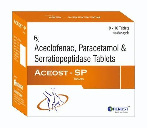 Aceclofenac, Paracetamol और Serratiopeptidase गोली