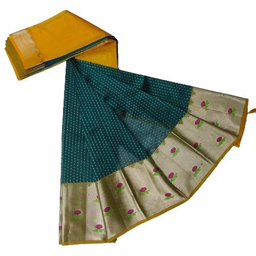 Greenleaf Big Border Pattu Saree