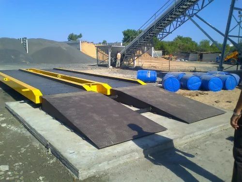 Heavy Duty Electronic Weighbridge - Mild Steel, Up to 150 Tonne Loading Capacity, Black & Yellow Color | Digital Display, 100% Accuracy, Durable Design, Perfect Finishing, Electric Power Supply