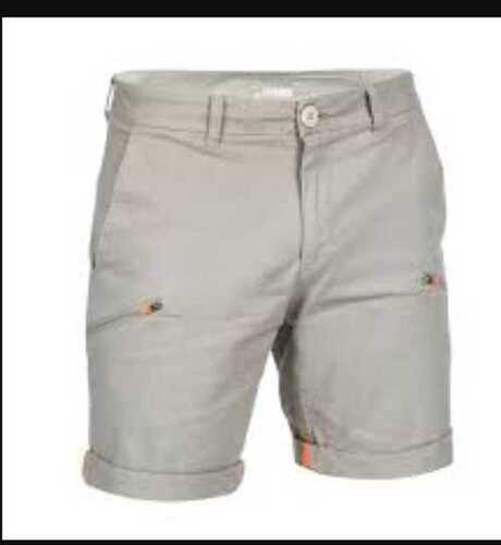 Plain Cotton Mens Shorts Feature Easy Washable