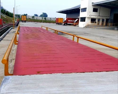 Pitless Modular Weighbridge - New, Electric Powered, Red & Orange Color | Very Good Quality, Durable, Perfect Finishing
