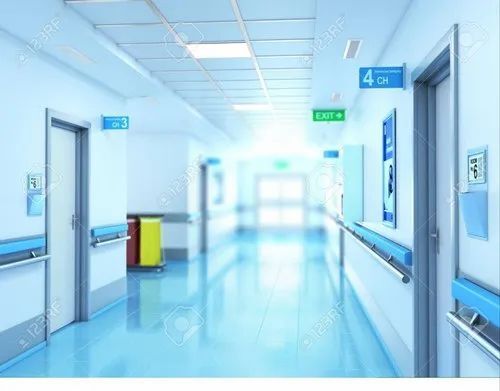 Tile Pattern PVC Hospital Wallpapers For Hospital