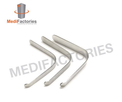 Stainless Steel Lack Tongue Depressor Set Of 3 for Medical Use