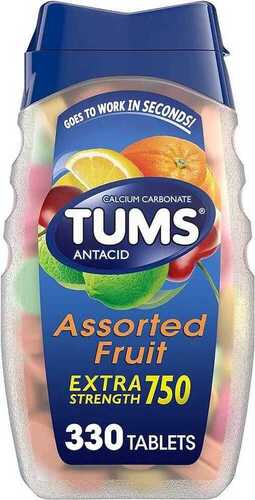 TUMS Calcium Carbonated Assorted Fruit Extra Strength Tablets